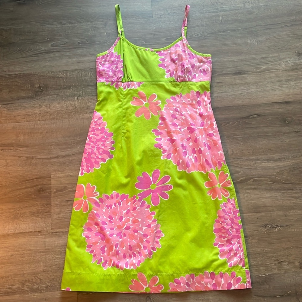 Lilly Pulitzer White Label Floral Sundress Dress Size 10